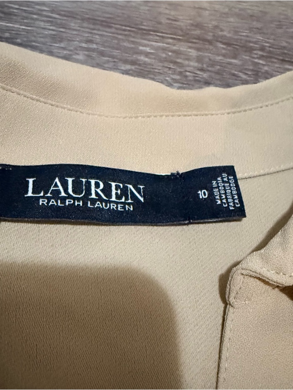 Ralph Lauren Cream Wrap-Style Midi Dress - Picture 2 of 4